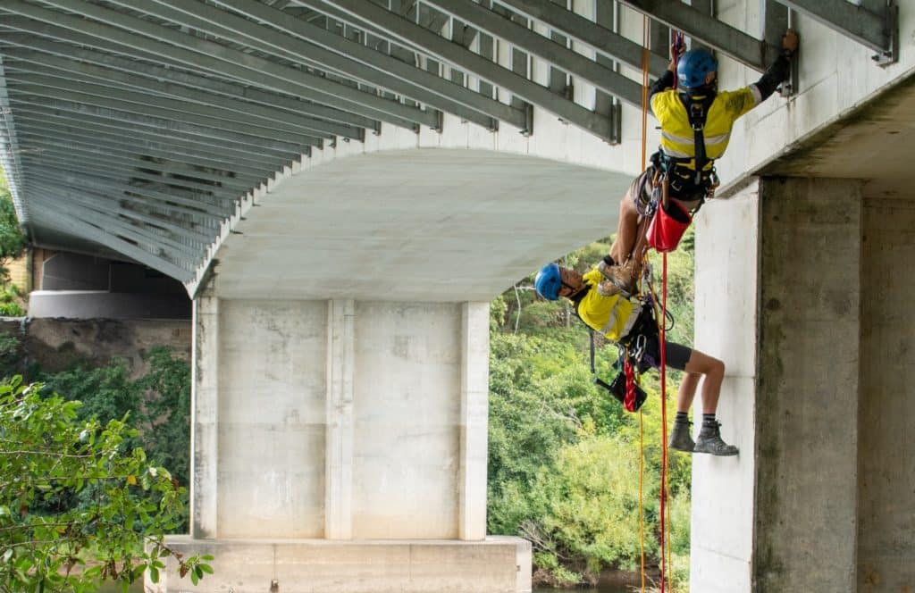 Rope access Bridge inspection works