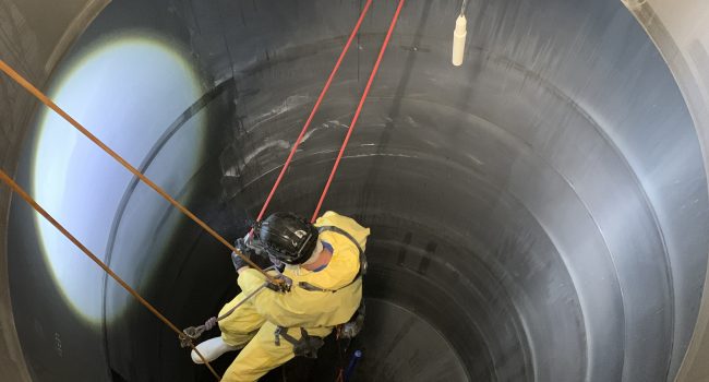 Rope access Confined space entry rope to rope transfer