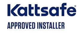 A Kattsafe approved installer badge,
